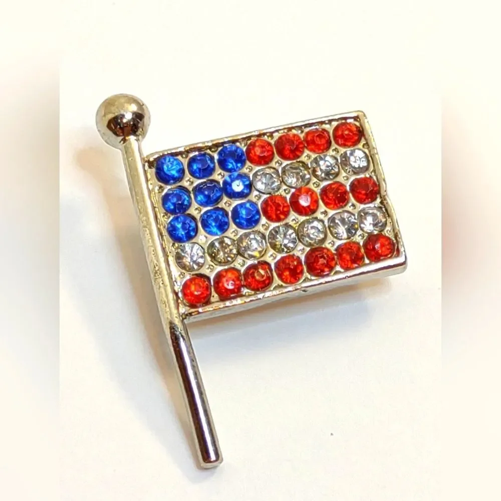 American Flag Lapel Pin USA Vintage